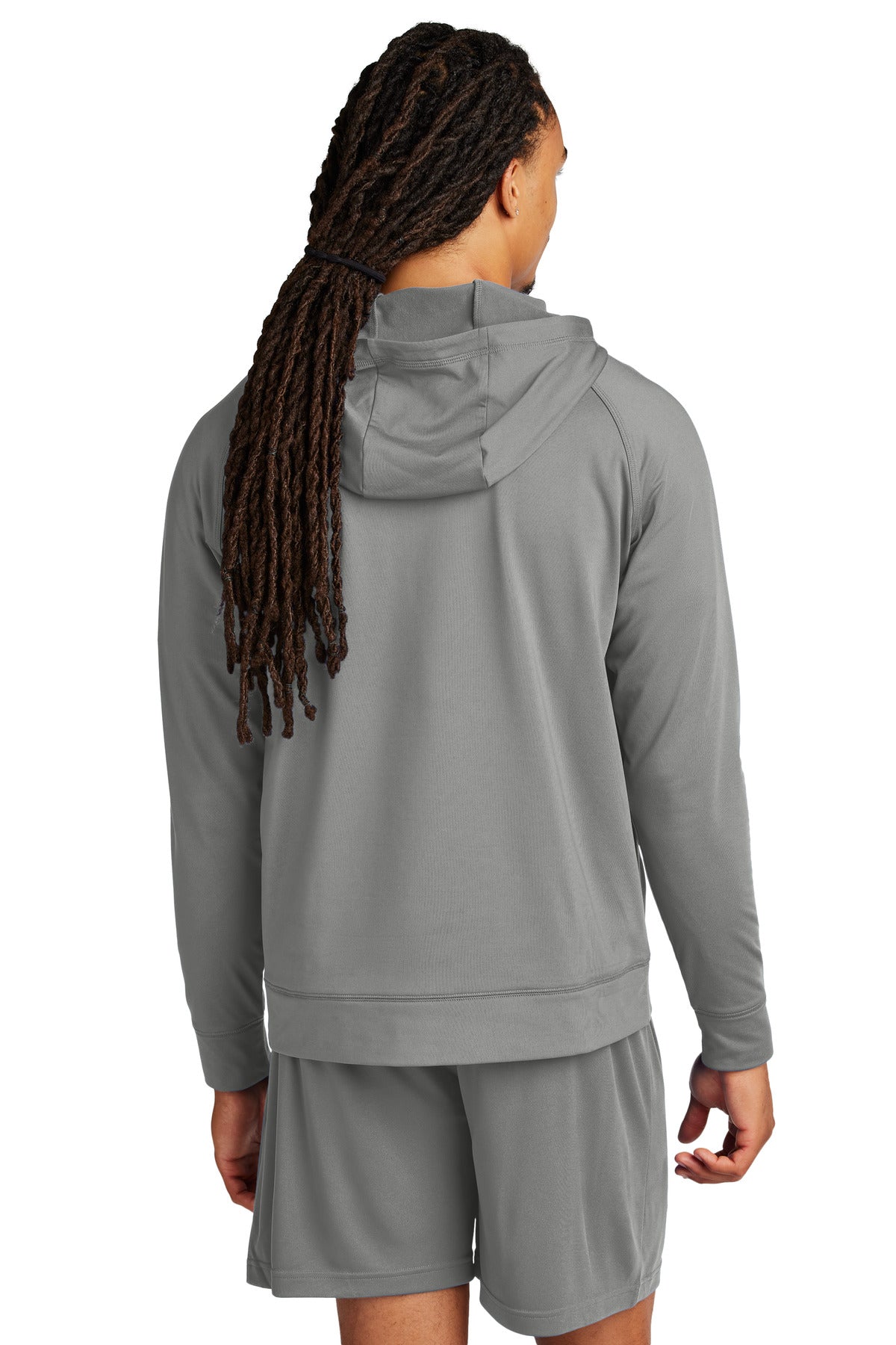 Sport-Tek Sport-Wick Stretch 1/2-Zip Hoodie - Charcoal Grey