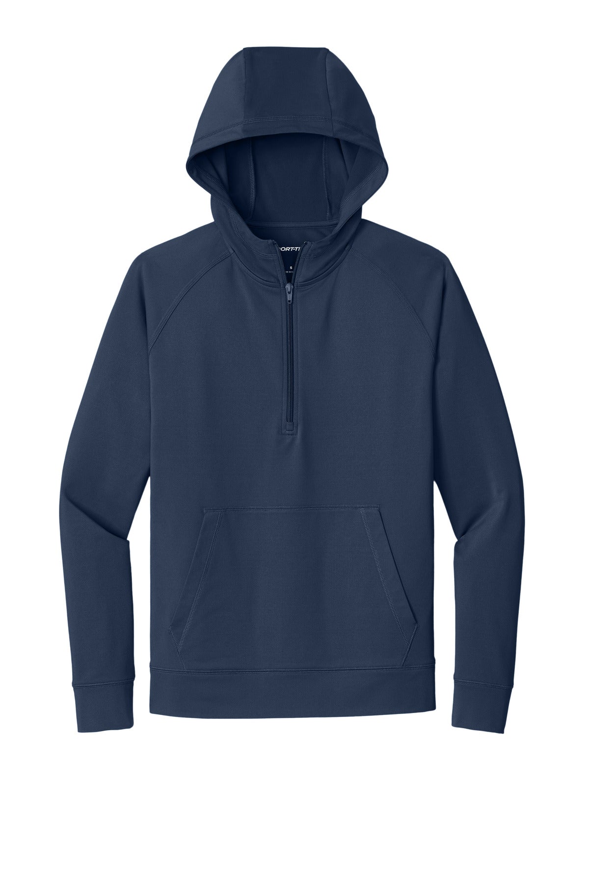 Sport-Tek Sport-Wick Stretch 1/2-Zip Hoodie - True Navy