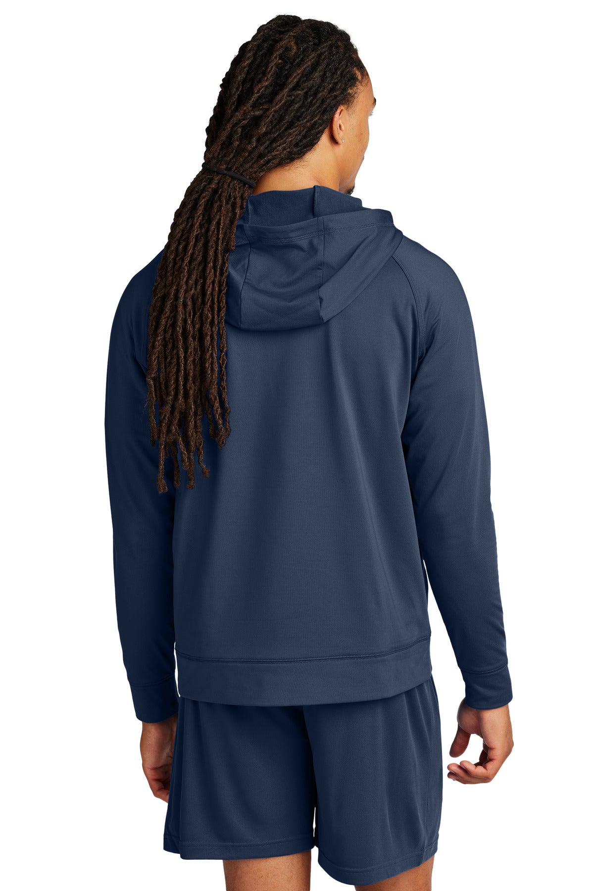 Sport-Tek Sport-Wick Stretch 1/2-Zip Hoodie - True Navy