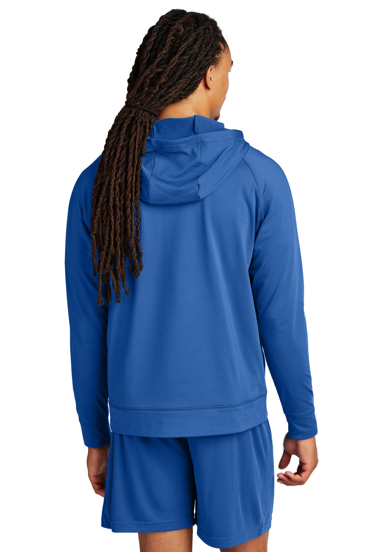 Sport-Tek Sport-Wick Stretch 1/2-Zip Hoodie - True Royal