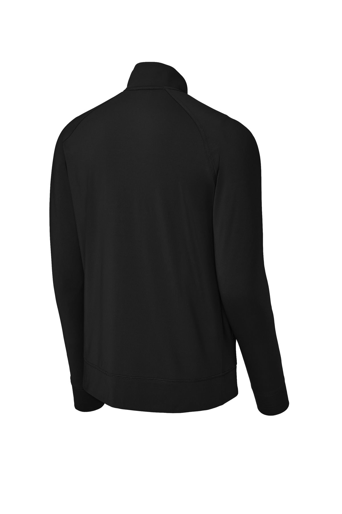 Sport-Tek Sport-Wick Stretch Full-Zip Cadet Jacket - Black