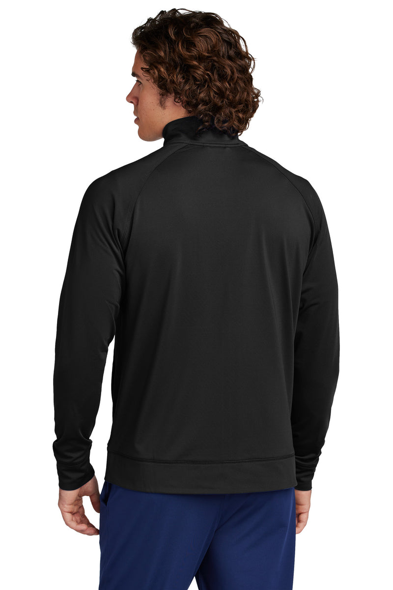 Sport-Tek Sport-Wick Stretch Full-Zip Cadet Jacket - Black