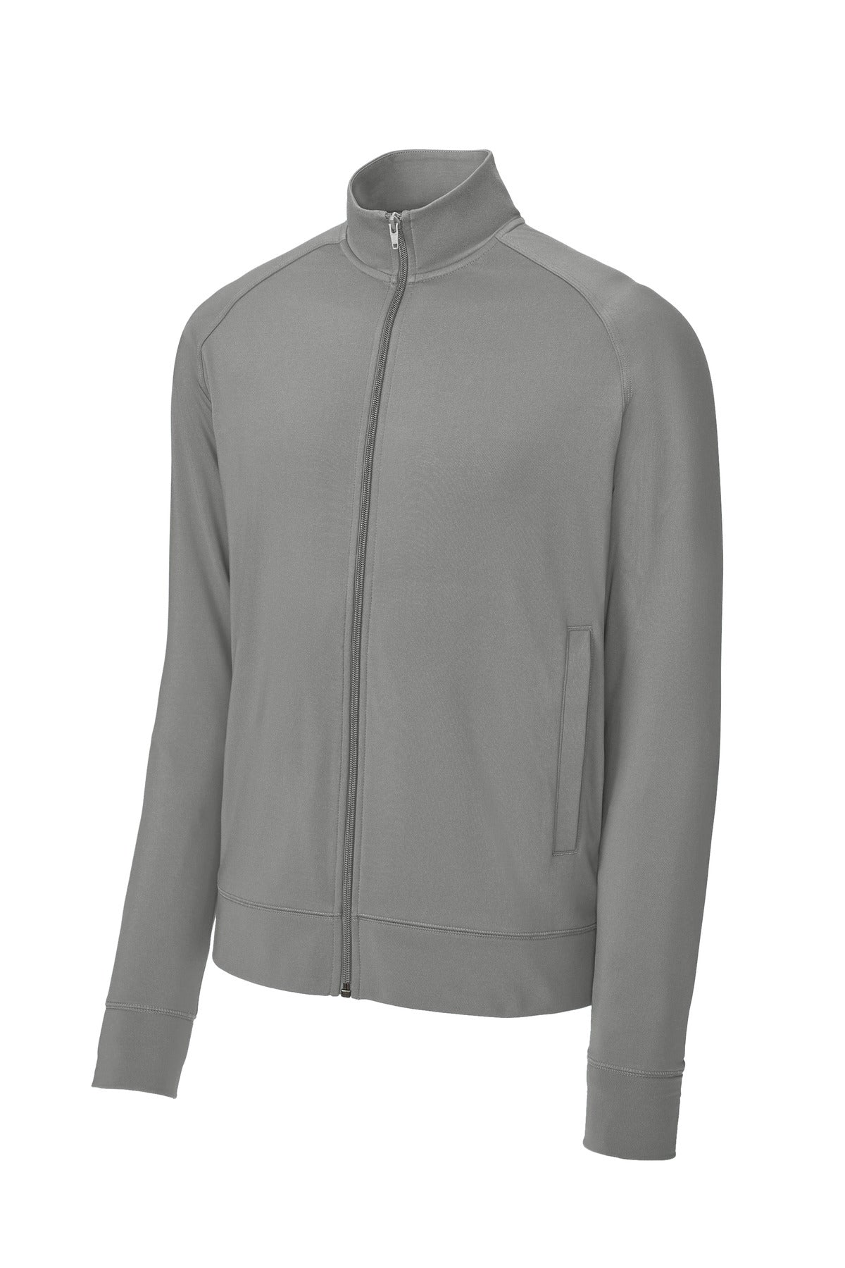 Sport-Tek Sport-Wick Stretch Full-Zip Cadet Jacket - Charcoal Grey