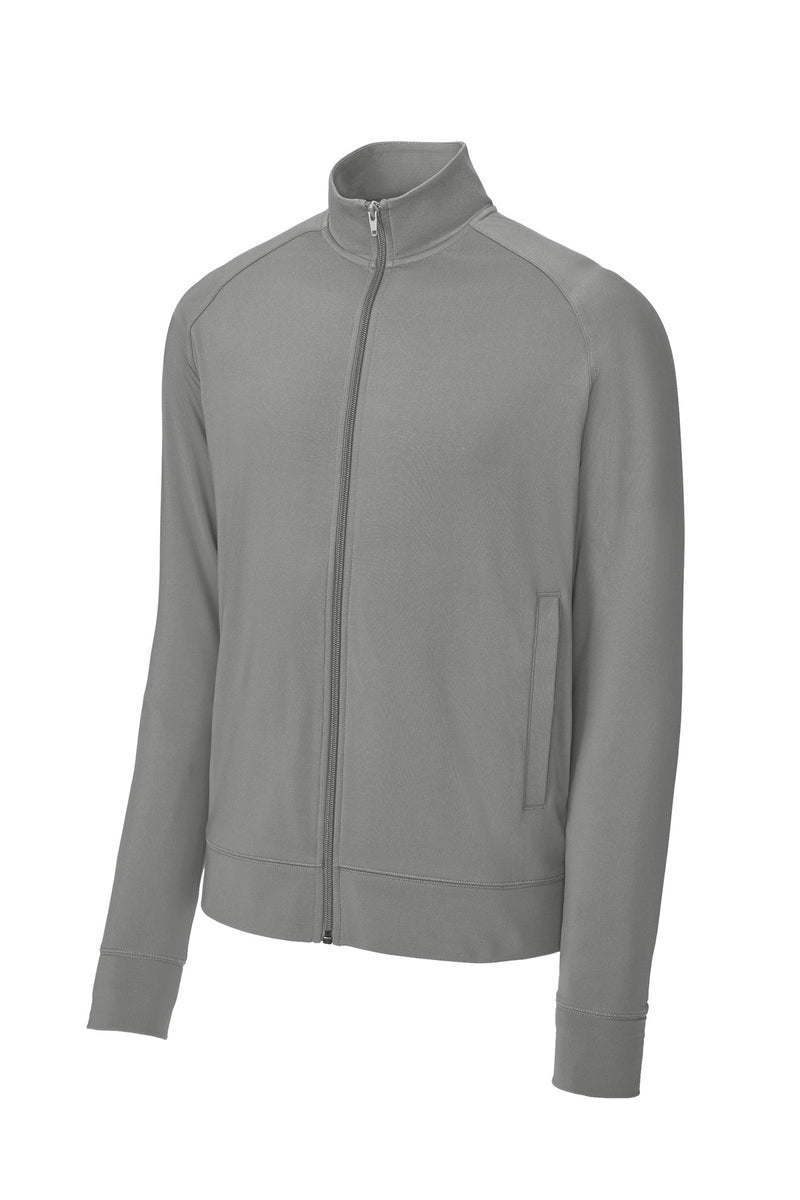 Sport-Tek Sport-Wick Stretch Full-Zip Cadet Jacket - Charcoal Grey