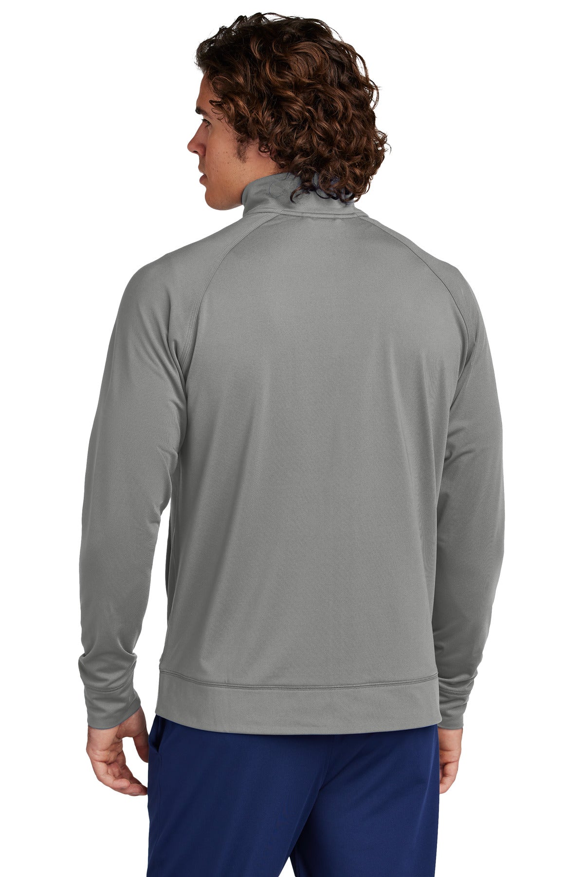 Sport-Tek Sport-Wick Stretch Full-Zip Cadet Jacket - Charcoal Grey