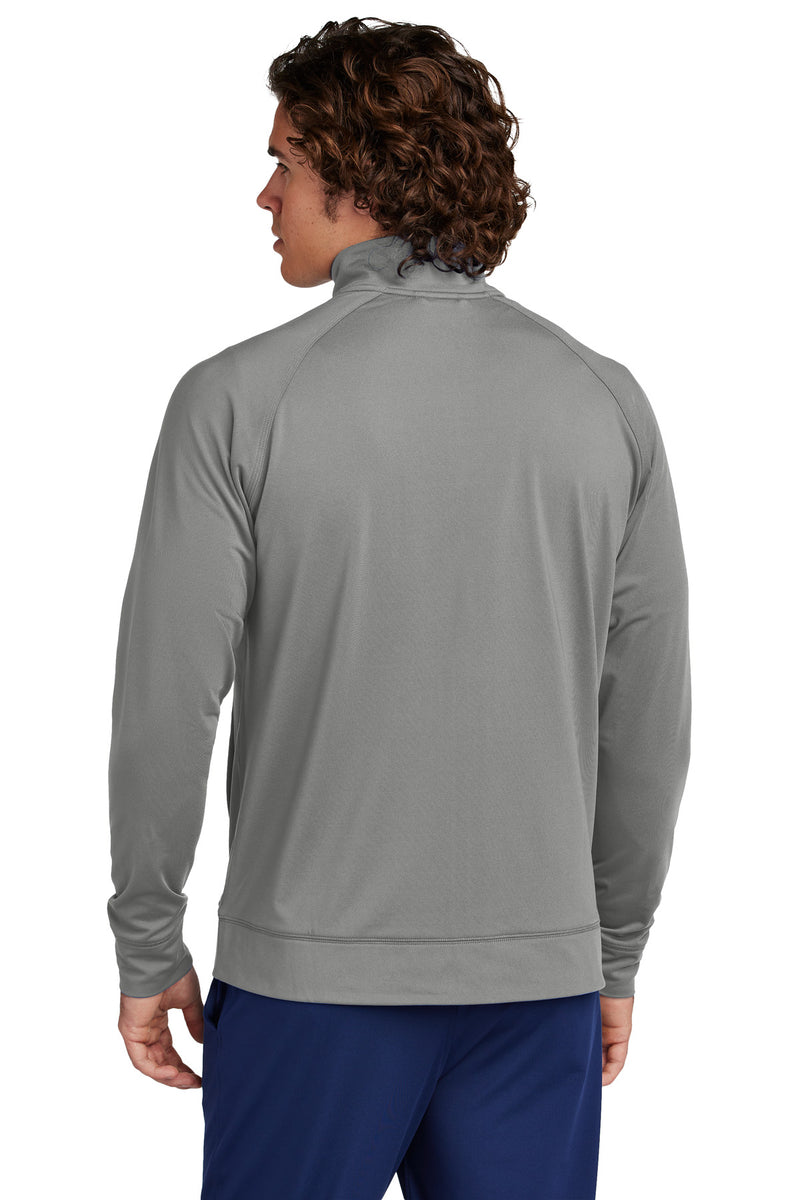 Sport-Tek Sport-Wick Stretch Full-Zip Cadet Jacket - Charcoal Grey