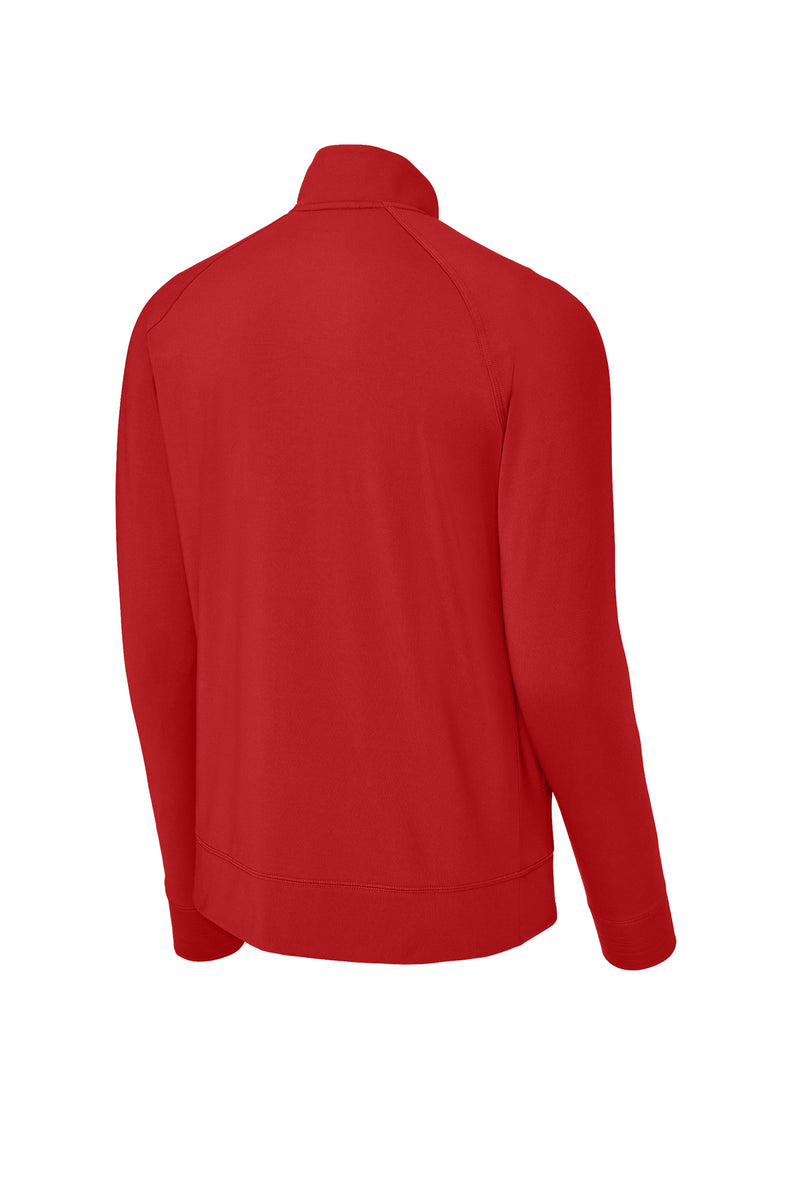 Sport-Tek Sport-Wick Stretch Full-Zip Cadet Jacket - Deep Red