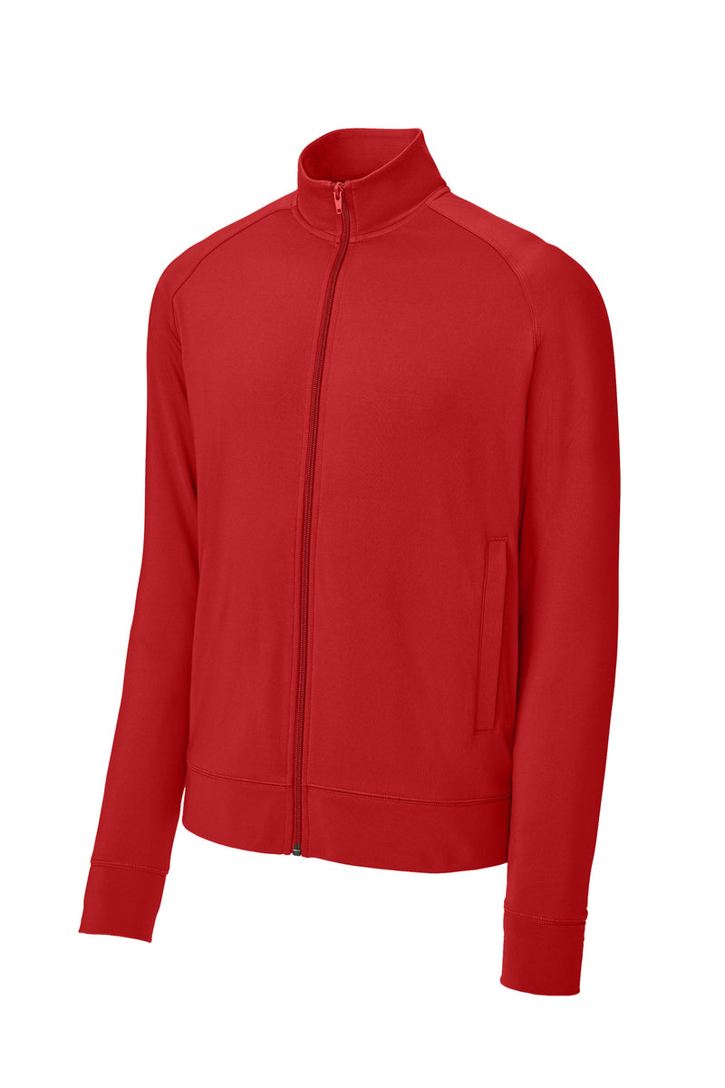 Sport-Tek Sport-Wick Stretch Full-Zip Cadet Jacket - Deep Red