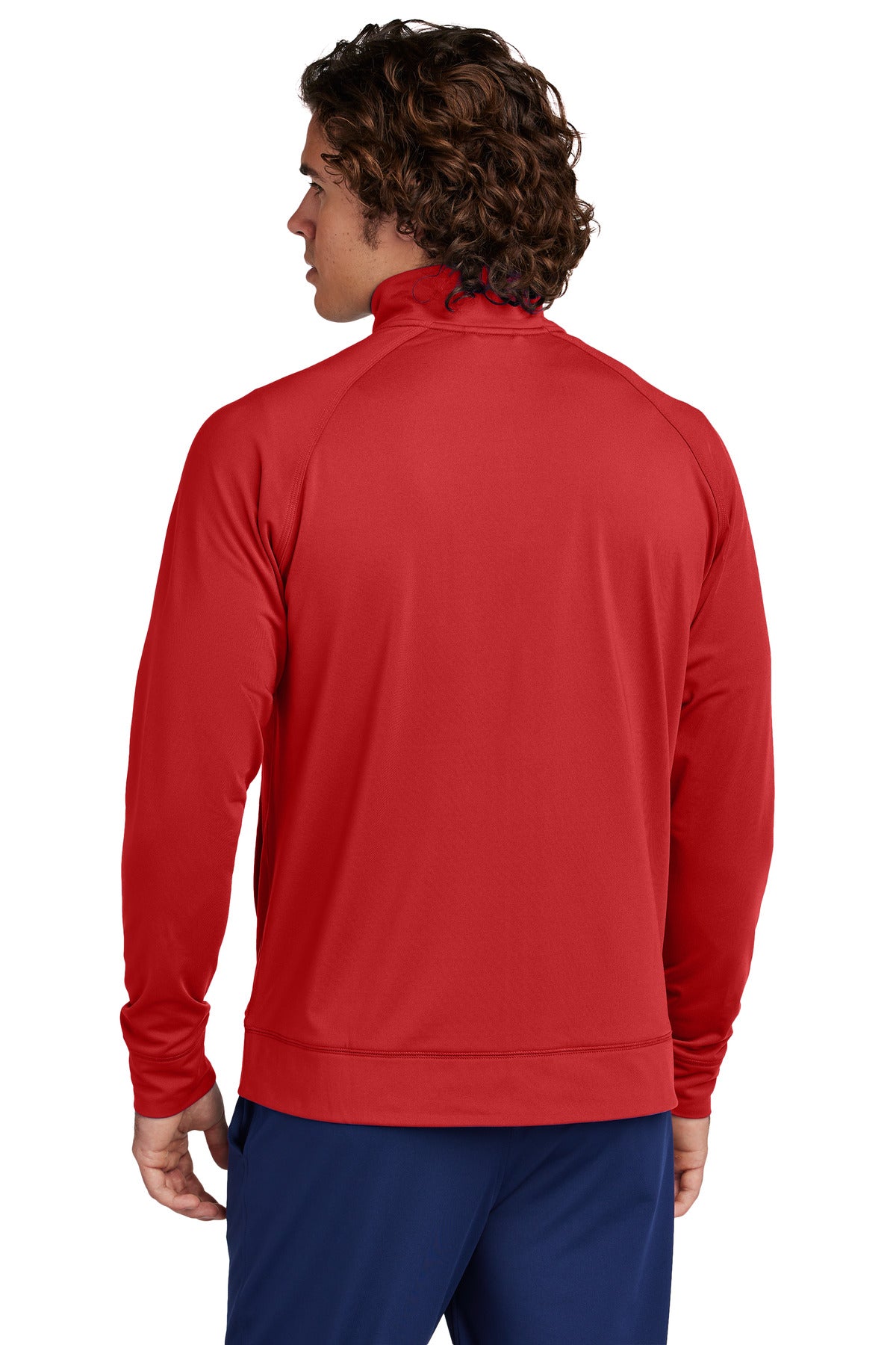 Sport-Tek Sport-Wick Stretch Full-Zip Cadet Jacket - Deep Red