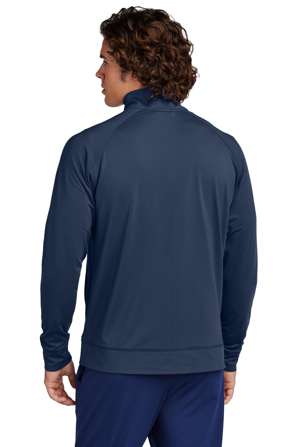 Sport-Tek Sport-Wick Stretch Full-Zip Cadet Jacket - True Navy