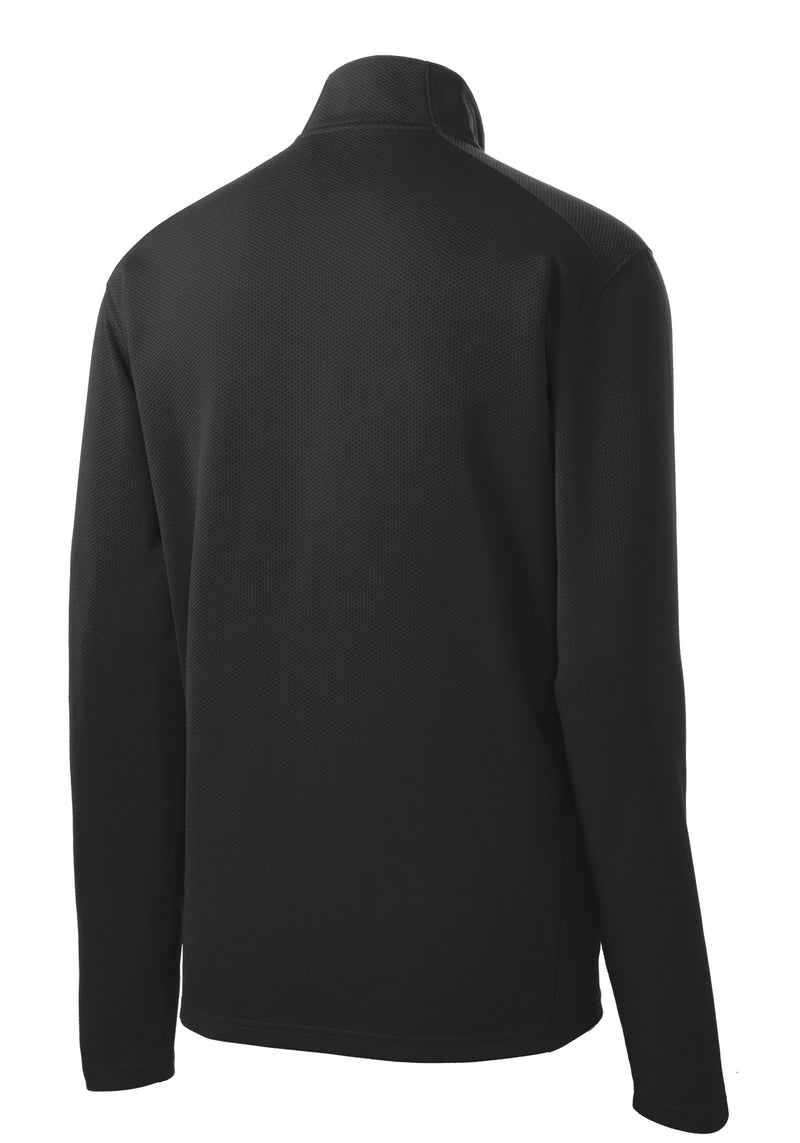 Sport-Tek Sport-Wick Textured 1/4-Zip Pullover - Black