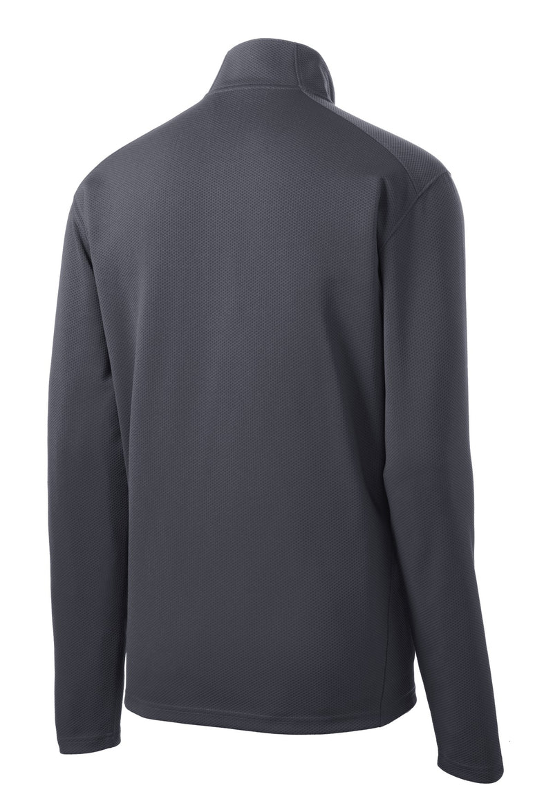 Sport-Tek Sport-Wick Textured 1/4-Zip Pullover - Iron Grey