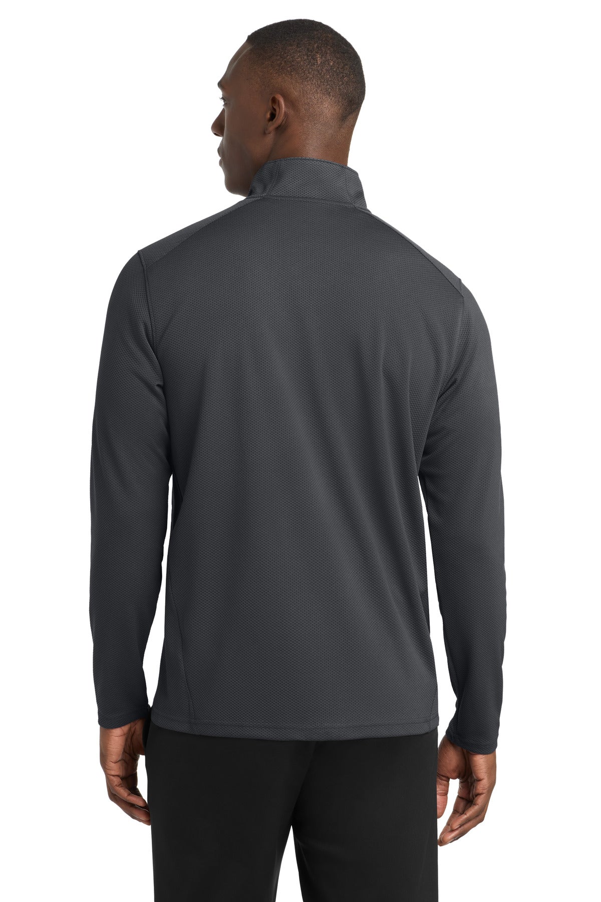 Sport-Tek Sport-Wick Textured 1/4-Zip Pullover - Iron Grey