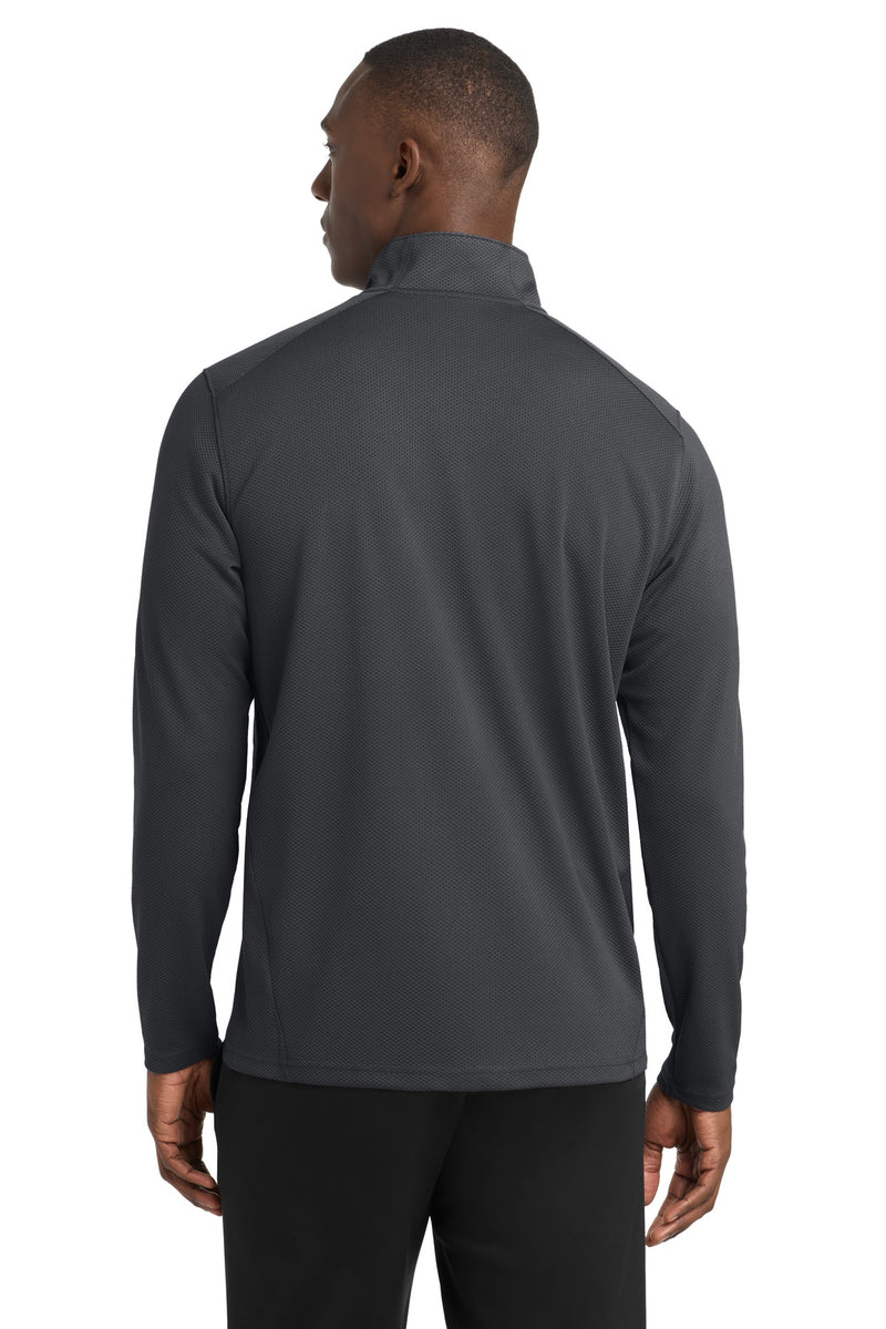 Sport-Tek Sport-Wick Textured 1/4-Zip Pullover - Iron Grey