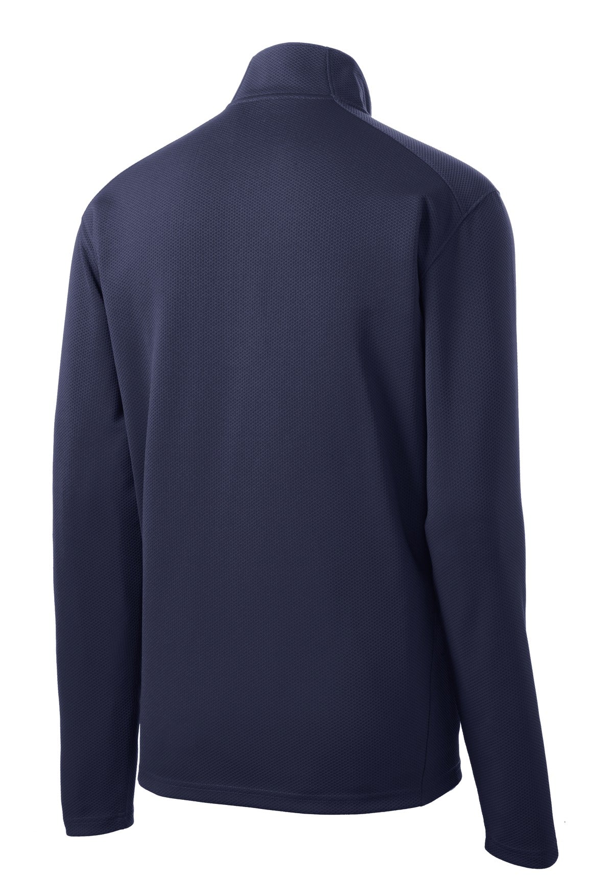 Sport-Tek Sport-Wick Textured 1/4-Zip Pullover - True Navy