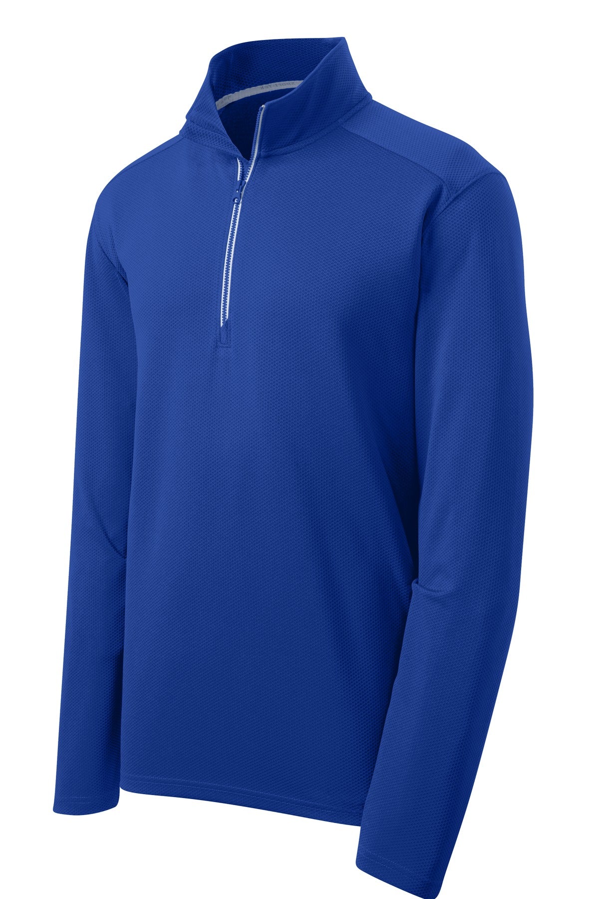 Sport-Tek Sport-Wick Textured 1/4-Zip Pullover - True Royal