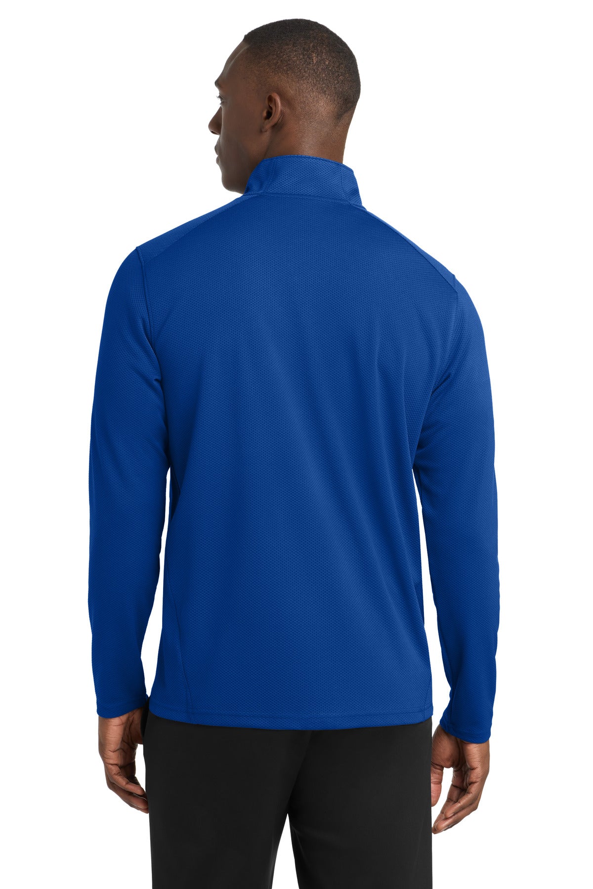 Sport-Tek Sport-Wick Textured 1/4-Zip Pullover - True Royal