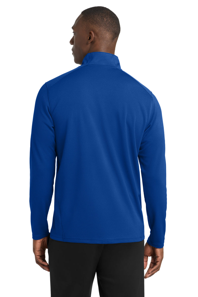 Sport-Tek Sport-Wick Textured 1/4-Zip Pullover - True Royal