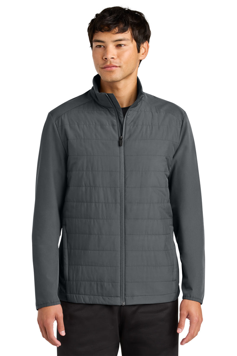 Sport-Tek Teknical Hybrid Jacket - Iron Grey