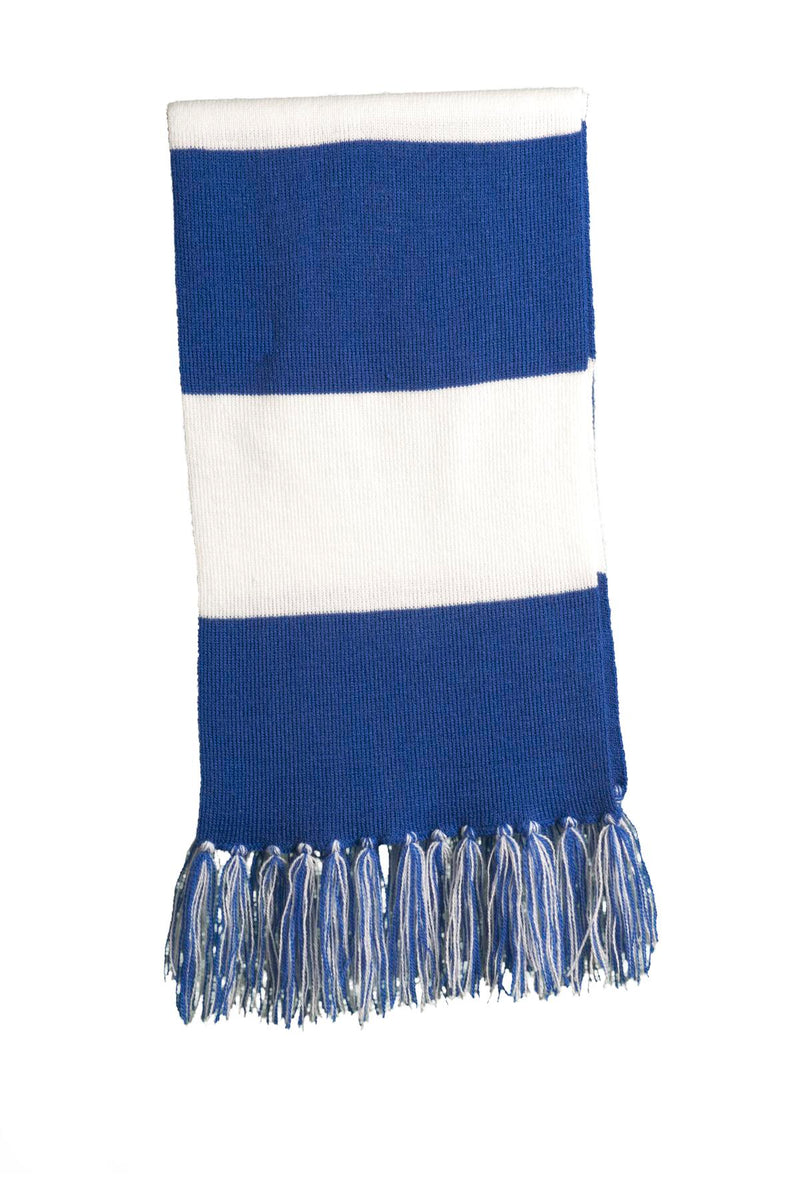 Sport-Tek Spectator Scarf - True Royal/ White