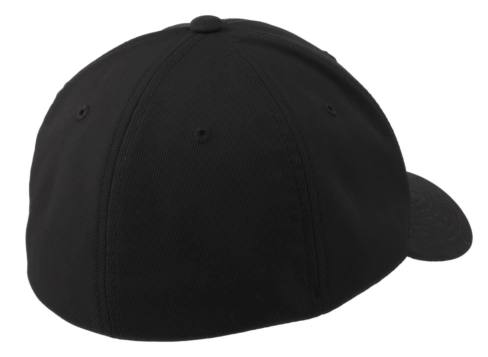 Sport-Tek Flexfit Performance Solid Cap - Black