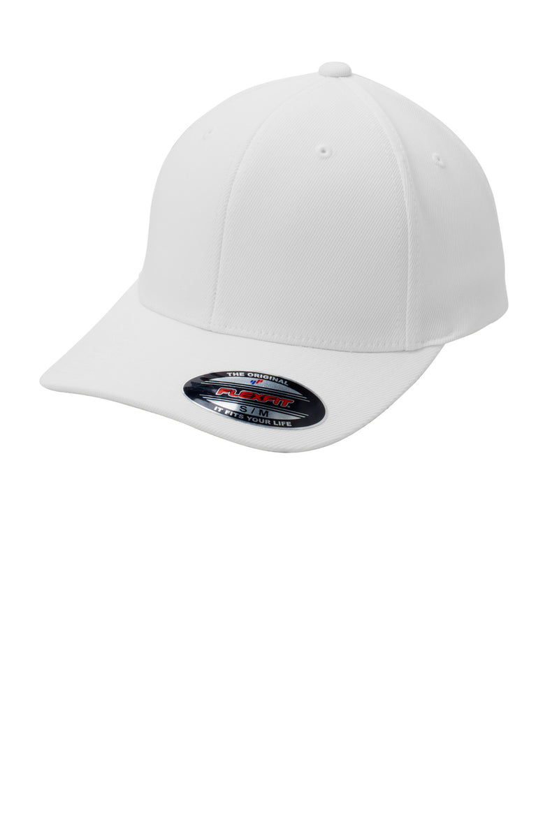 Sport-Tek Flexfit Performance Solid Cap - White
