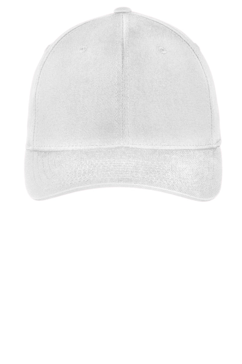 Sport-Tek Flexfit Performance Solid Cap - White