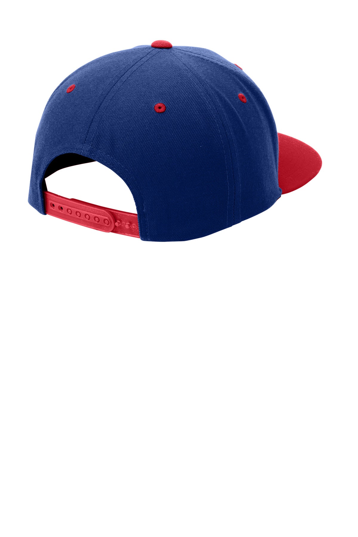 Sport-Tek YP Classics Flat Bill Snapback Cap - True Royal/ True Red