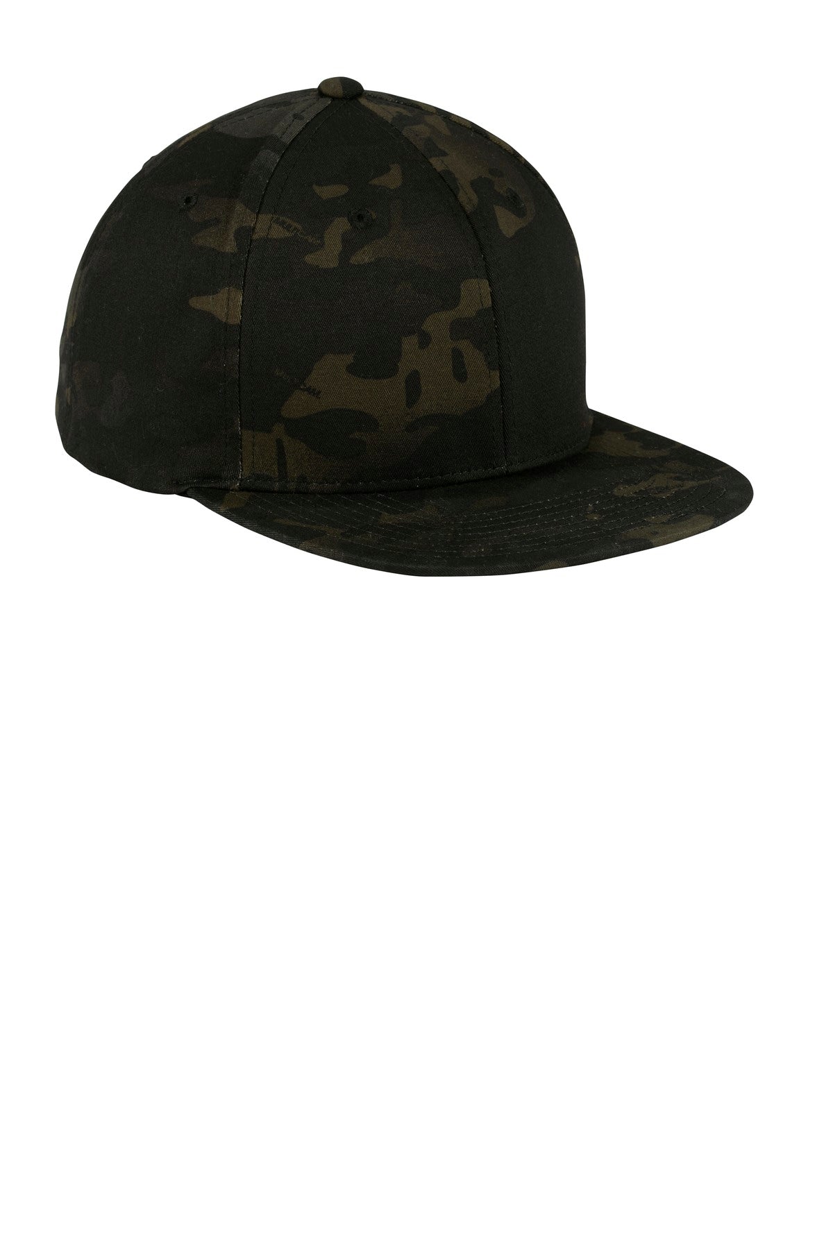 Sport-Tek YP Classics Flat Bill Snapback Cap - Multicam Black