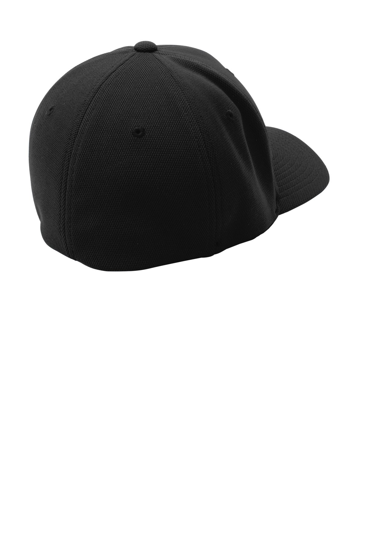 Sport-Tek Flexfit Cool & Dry Poly Block Mesh Cap - Black