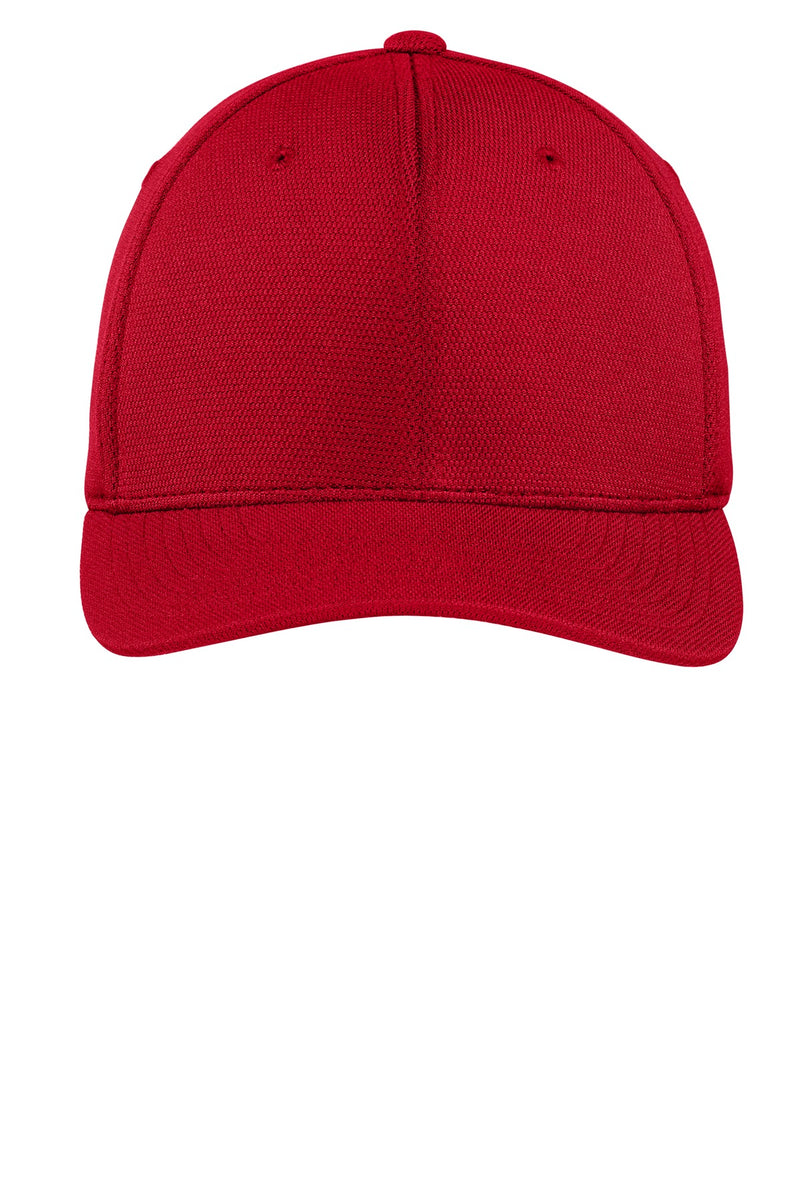 Sport-Tek Flexfit Cool & Dry Poly Block Mesh Cap - True Red