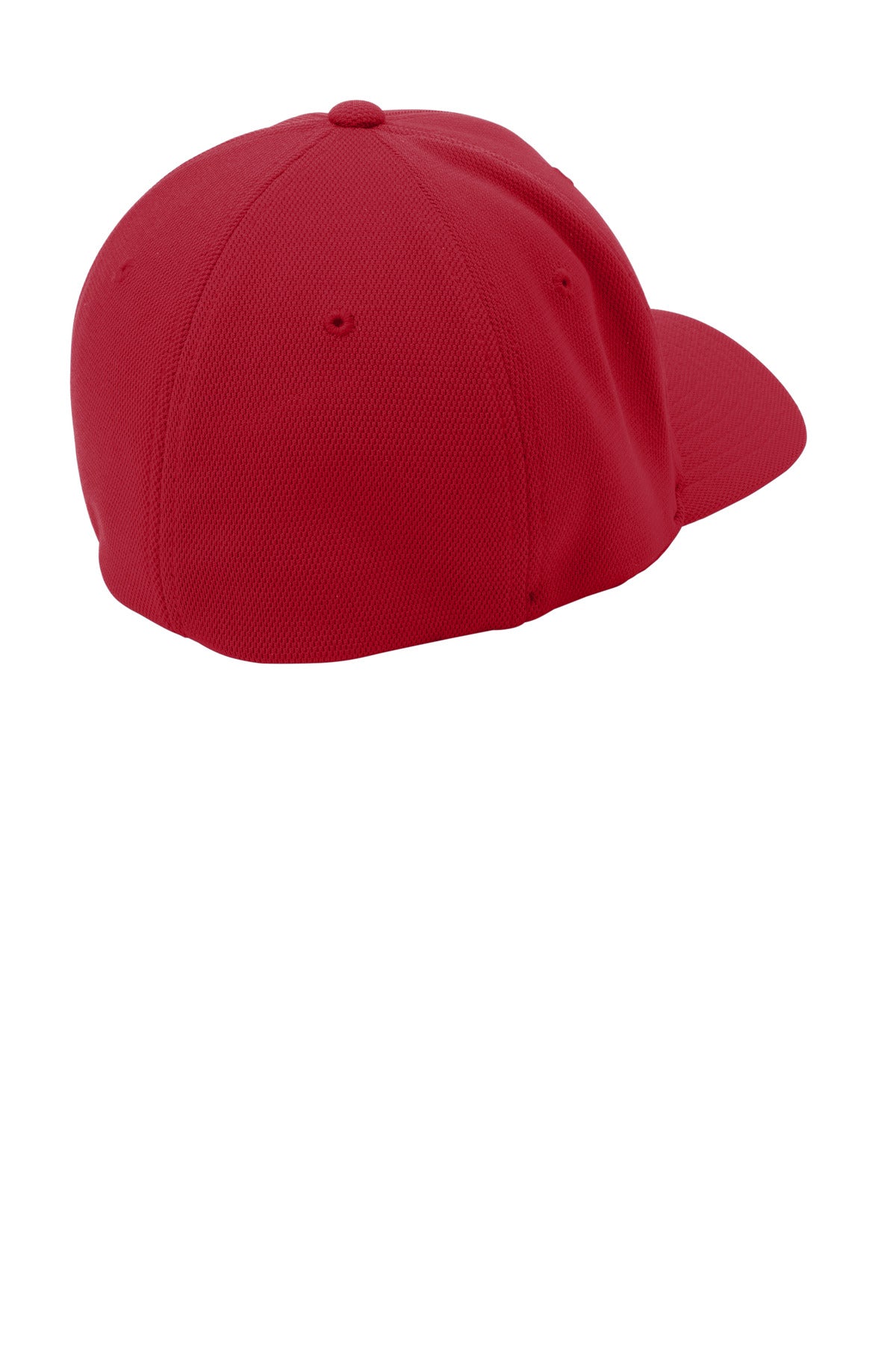 Sport-Tek Flexfit Cool & Dry Poly Block Mesh Cap - True Red