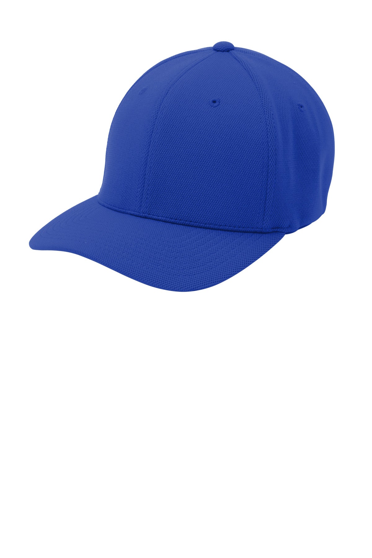Sport-Tek Flexfit Cool & Dry Poly Block Mesh Cap - True Royal