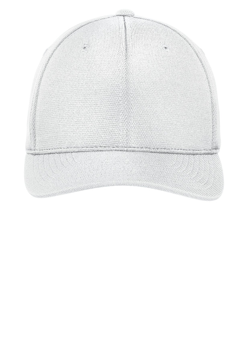Sport-Tek Flexfit Cool & Dry Poly Block Mesh Cap - White