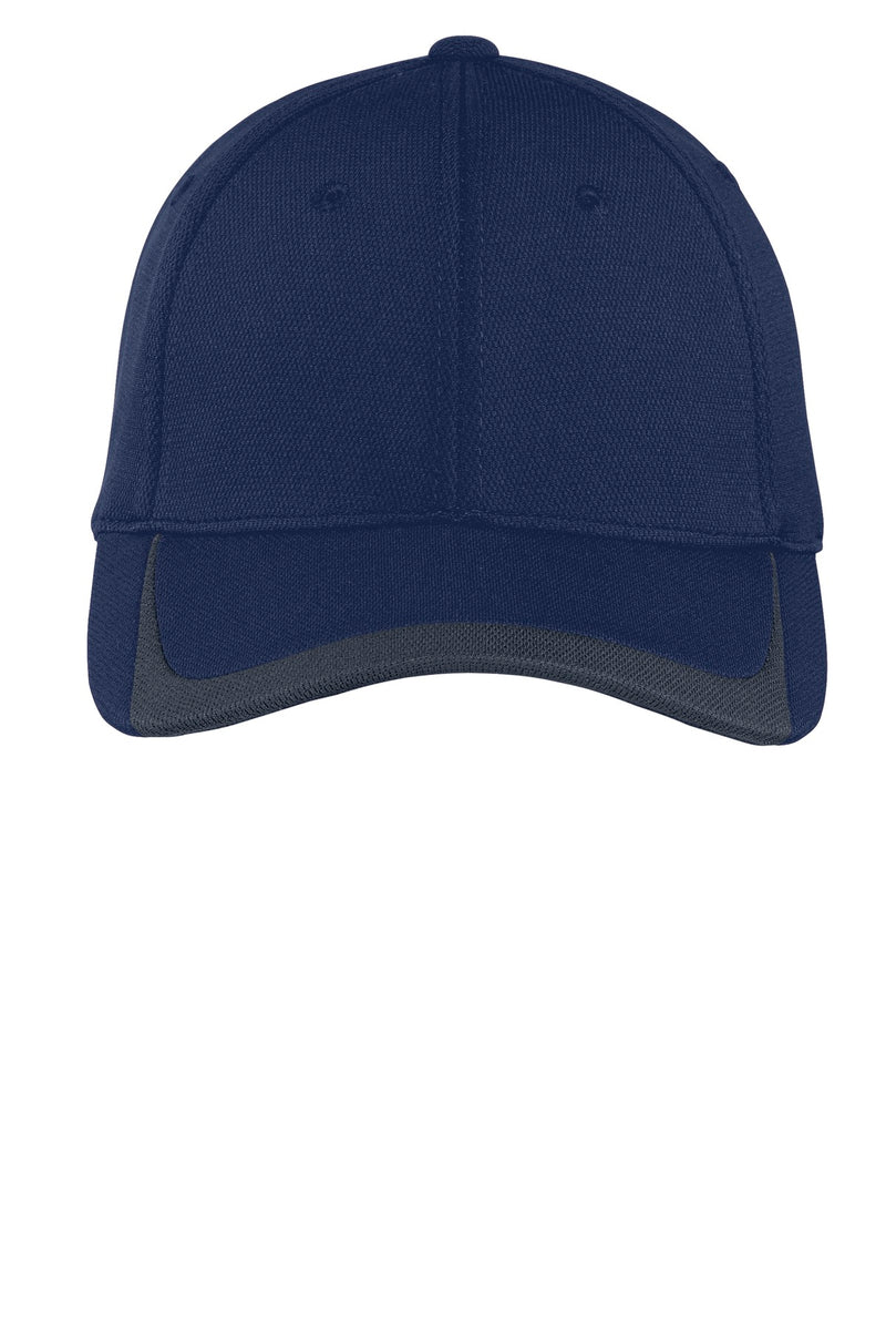 Sport-Tek Pique Colorblock Cap - True Navy/ Graphite