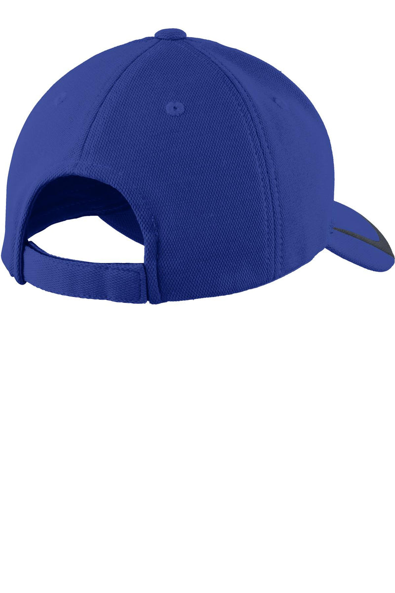 Sport-Tek Pique Colorblock Cap - True Royal/ Graphite