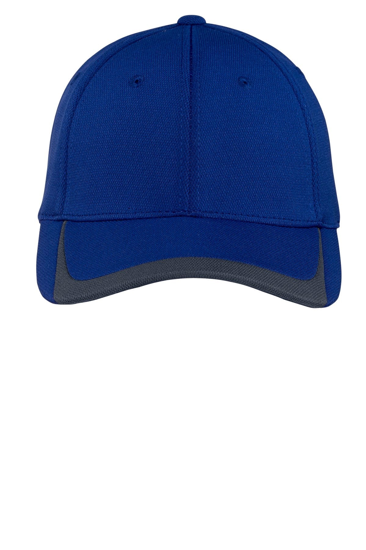 Sport-Tek Pique Colorblock Cap - True Royal/ Graphite