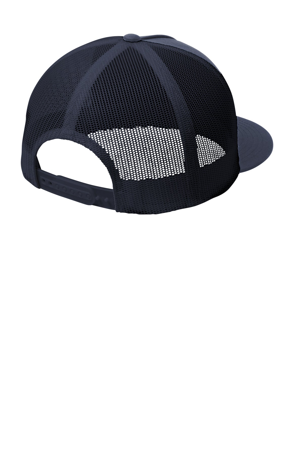 Sport-Tek YP Classics  5-Panel Classic Trucker Mesh Back Cap - True Navy/ True Navy