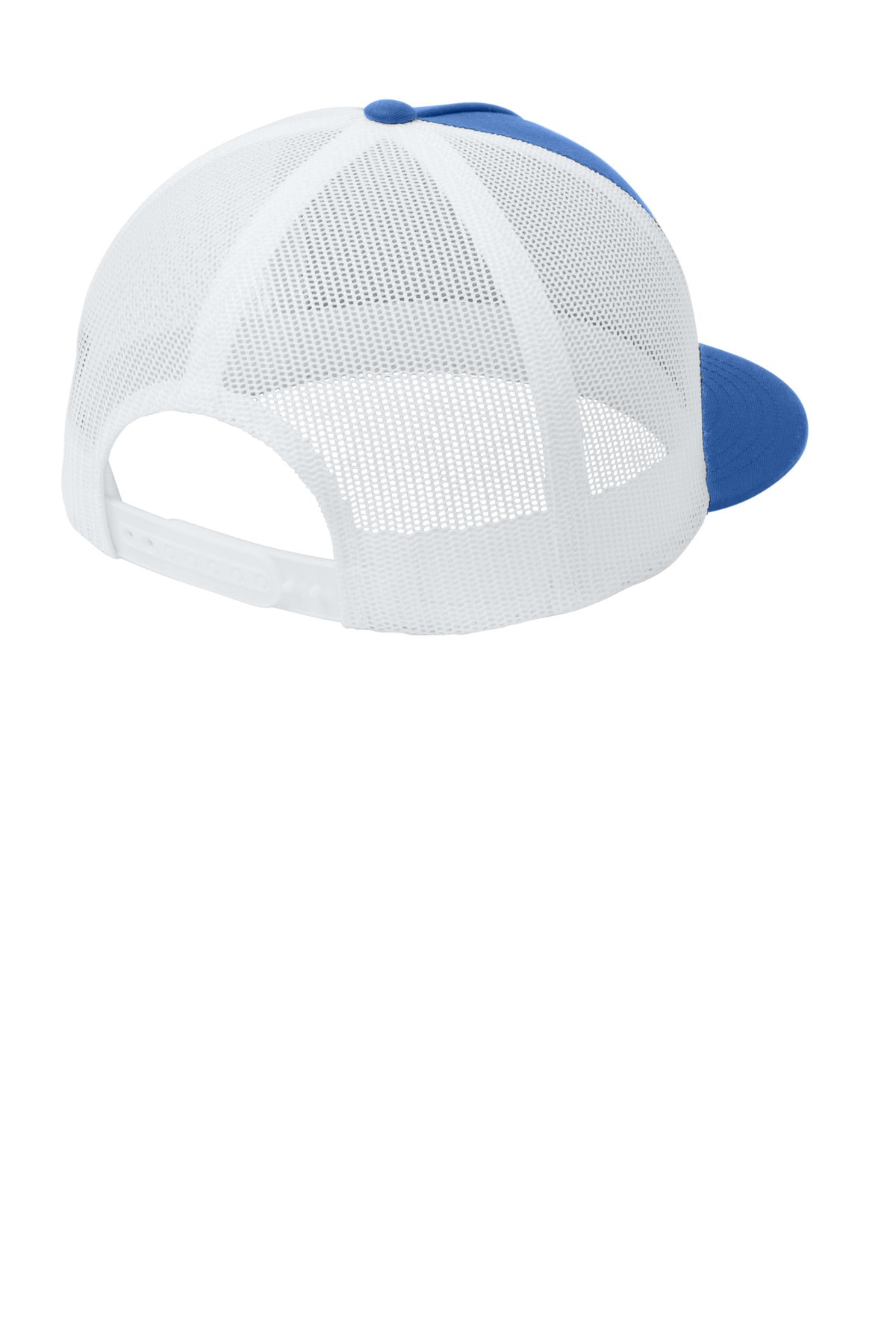 Sport-Tek YP Classics  5-Panel Classic Trucker Mesh Back Cap - True Royal/ White