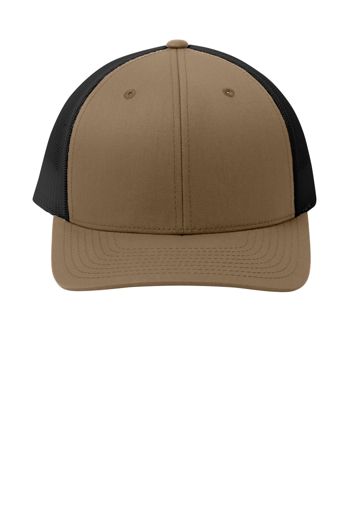 Sport-Tek YP Classics Retro Trucker Cap - Elm Brown/ Black