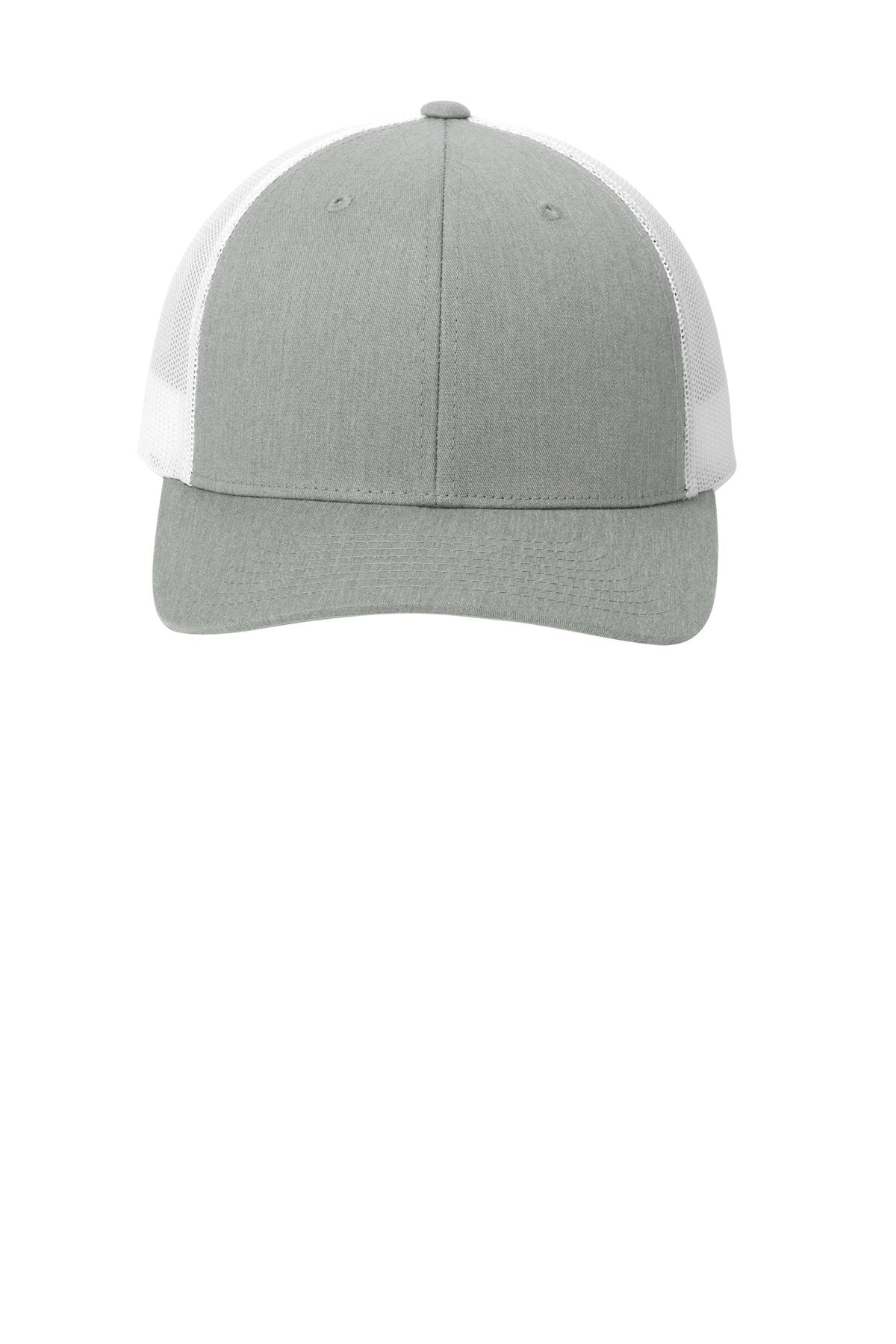 Sport-Tek YP Classics Retro Trucker Cap - Heather Grey/ White