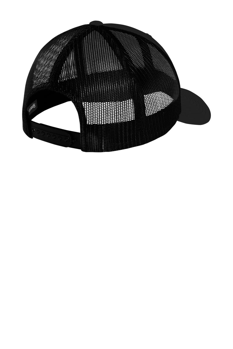 Sport-Tek YP Classics Retro Trucker Cap - Black/ Black