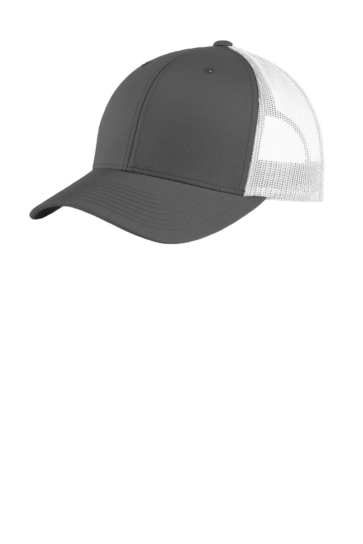 Sport-Tek YP Classics Retro Trucker Cap - Graphite/ White