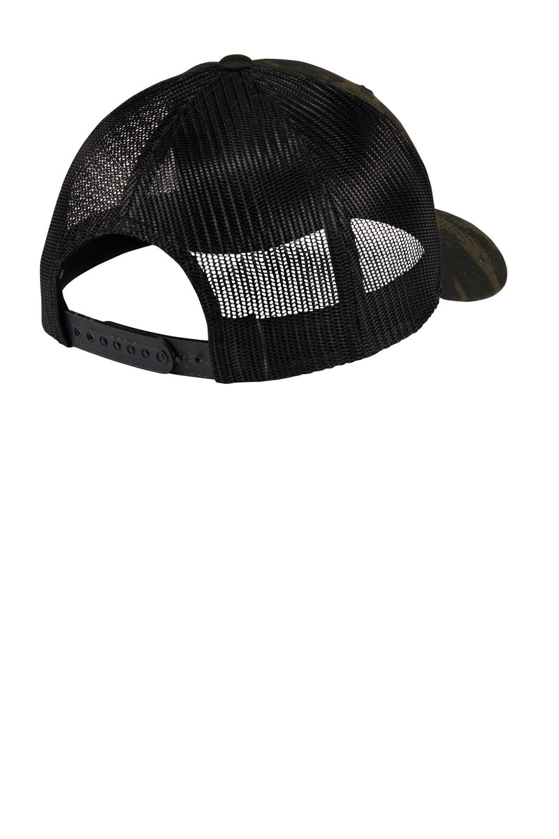 Sport-Tek YP Classics Retro Trucker Cap - Multicam Black
