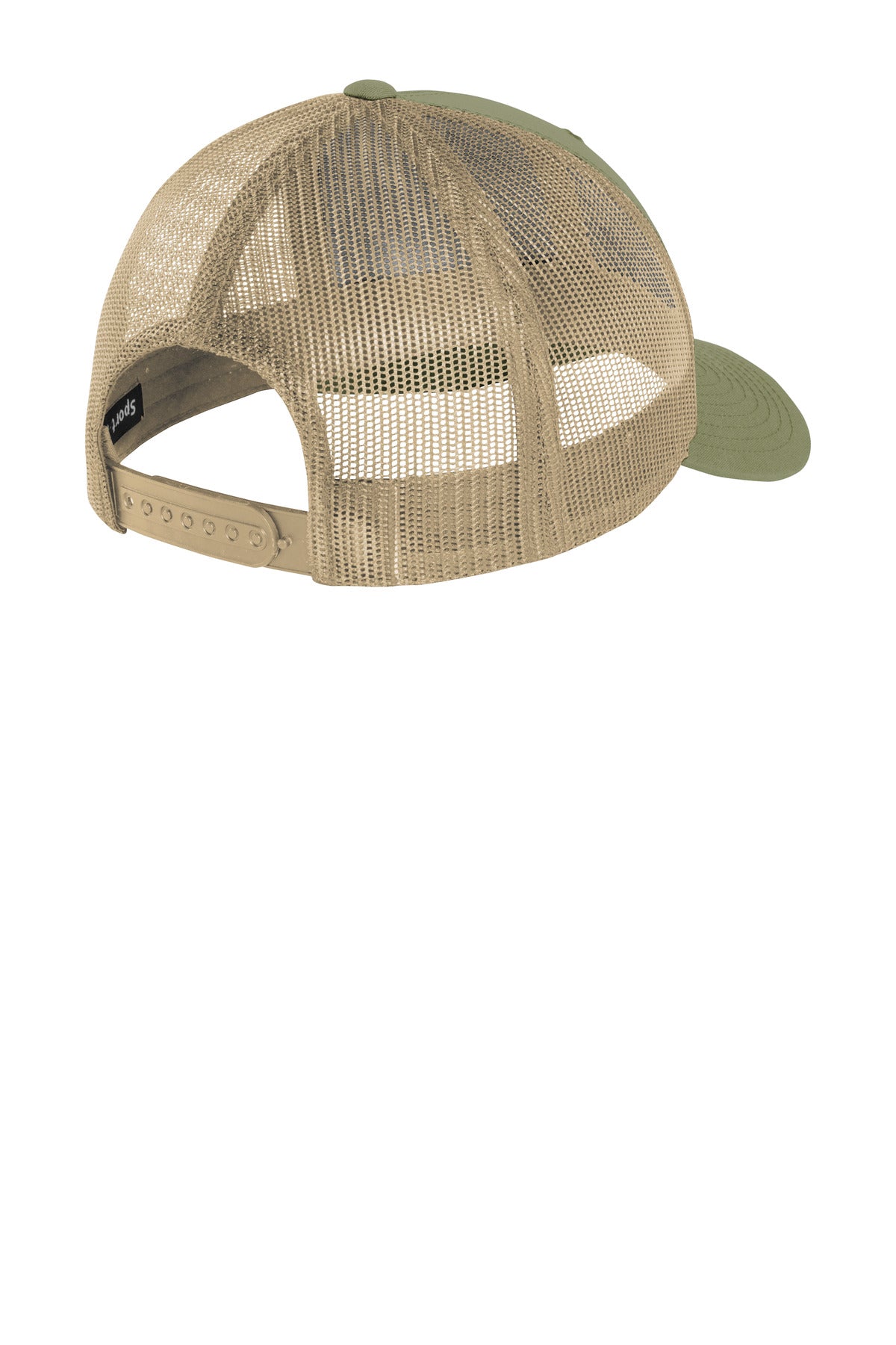 Sport-Tek YP Classics Retro Trucker Cap - Olive/ Khaki