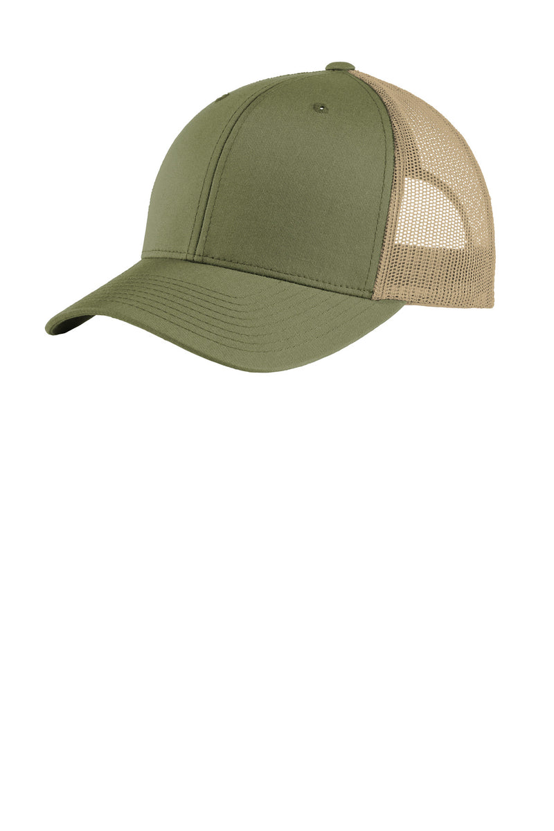 Sport-Tek YP Classics Retro Trucker Cap - Olive/ Khaki