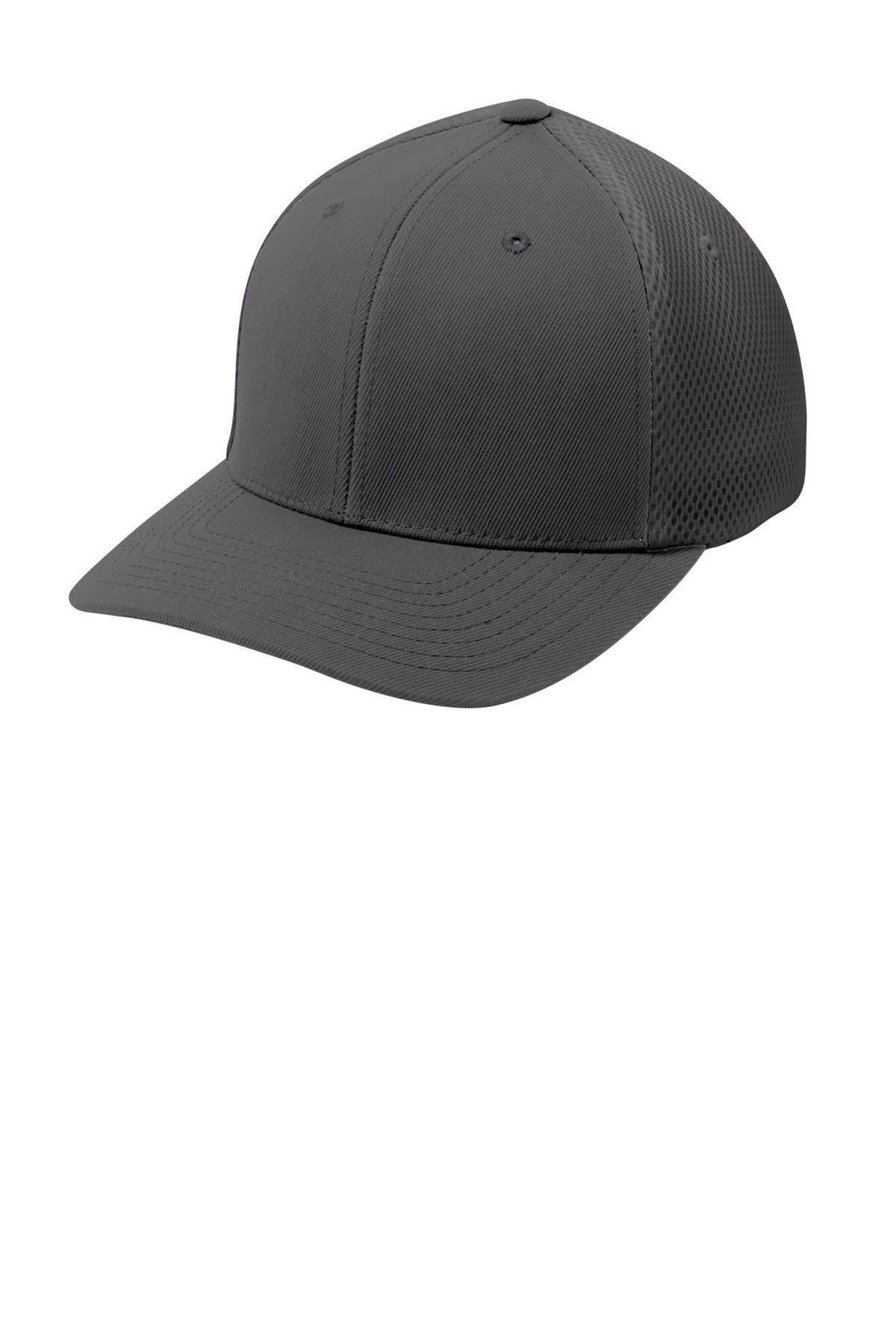 Sport-Tek  Flexfit  Air Mesh Back Cap - Graphite/ Graphite