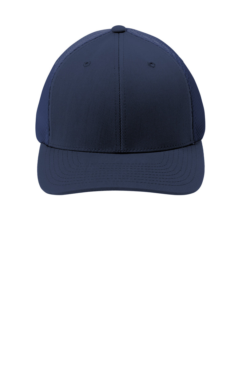 Sport-Tek  Flexfit  Air Mesh Back Cap - True Navy/ True Navy