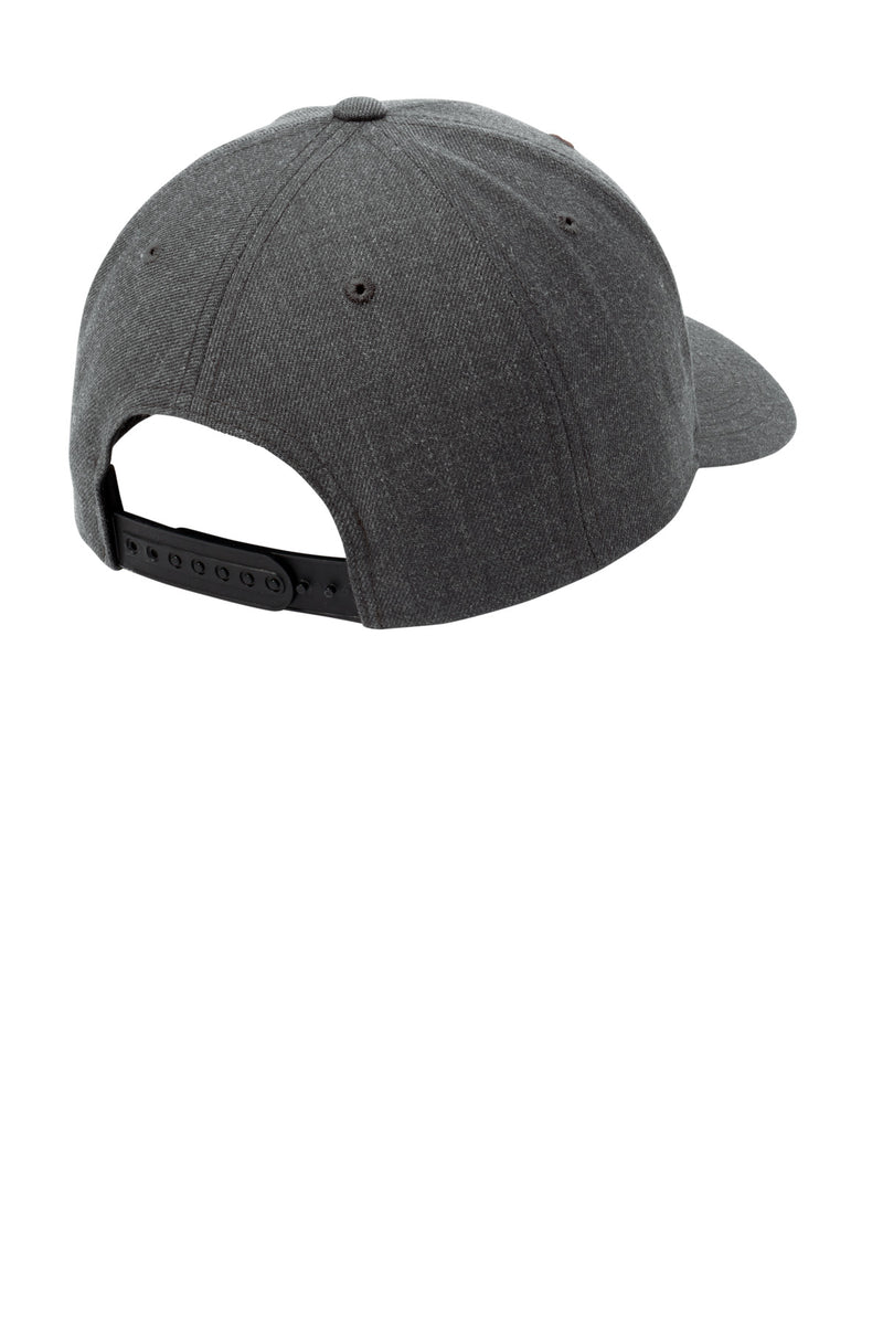 Sport-Tek  YP Classics  Curve Bill Snapback Cap - Dark Heather Grey