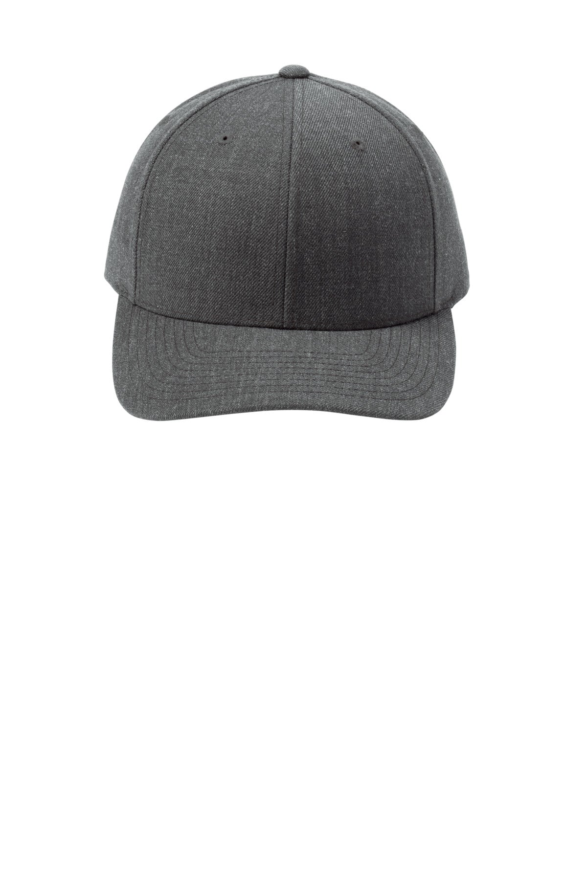 Sport-Tek  YP Classics  Curve Bill Snapback Cap - Dark Heather Grey